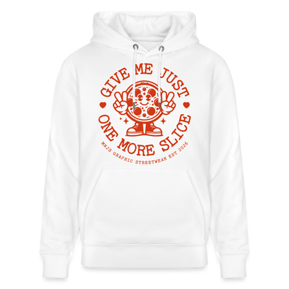 Pizza Design – Unisex Bio-Hoodie - Weiß