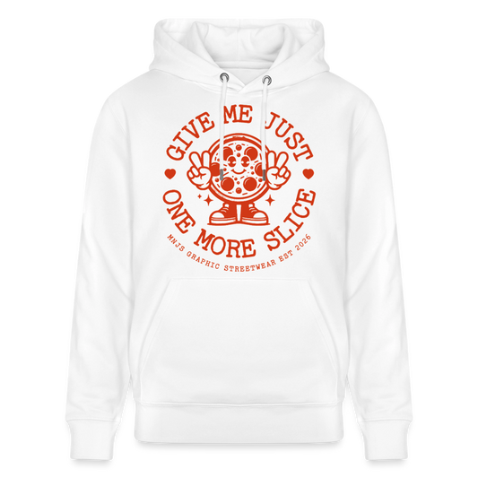 Pizza Design – Unisex Bio-Hoodie - Weiß