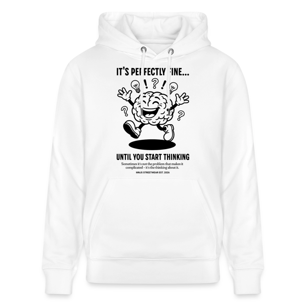 Brain Design – Unisex Bio-Hoodie - Weiß