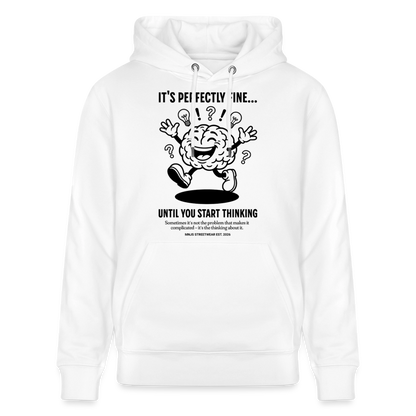 Brain Design – Unisex Bio-Hoodie - Weiß