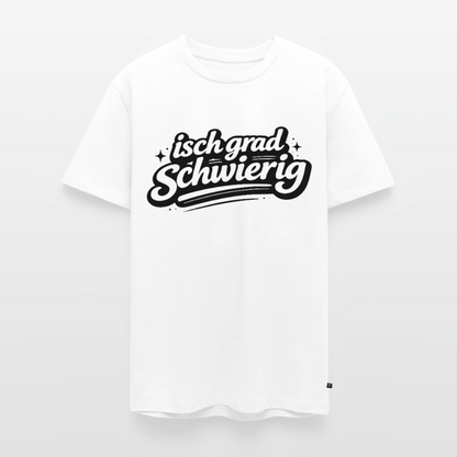 isch grad schwierig Design – Männer Premium T-Shirt - Weiß