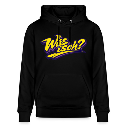 Was isch? Design – Unisex Bio-Hoodie - Schwarz