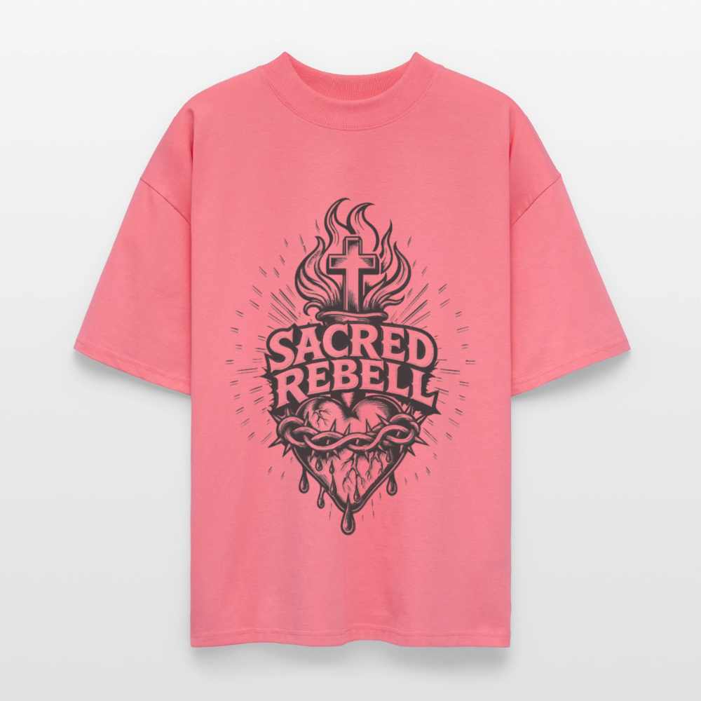 Sacred Rebell Design – Oversized Unisex Bio T-Shirt - Pink 