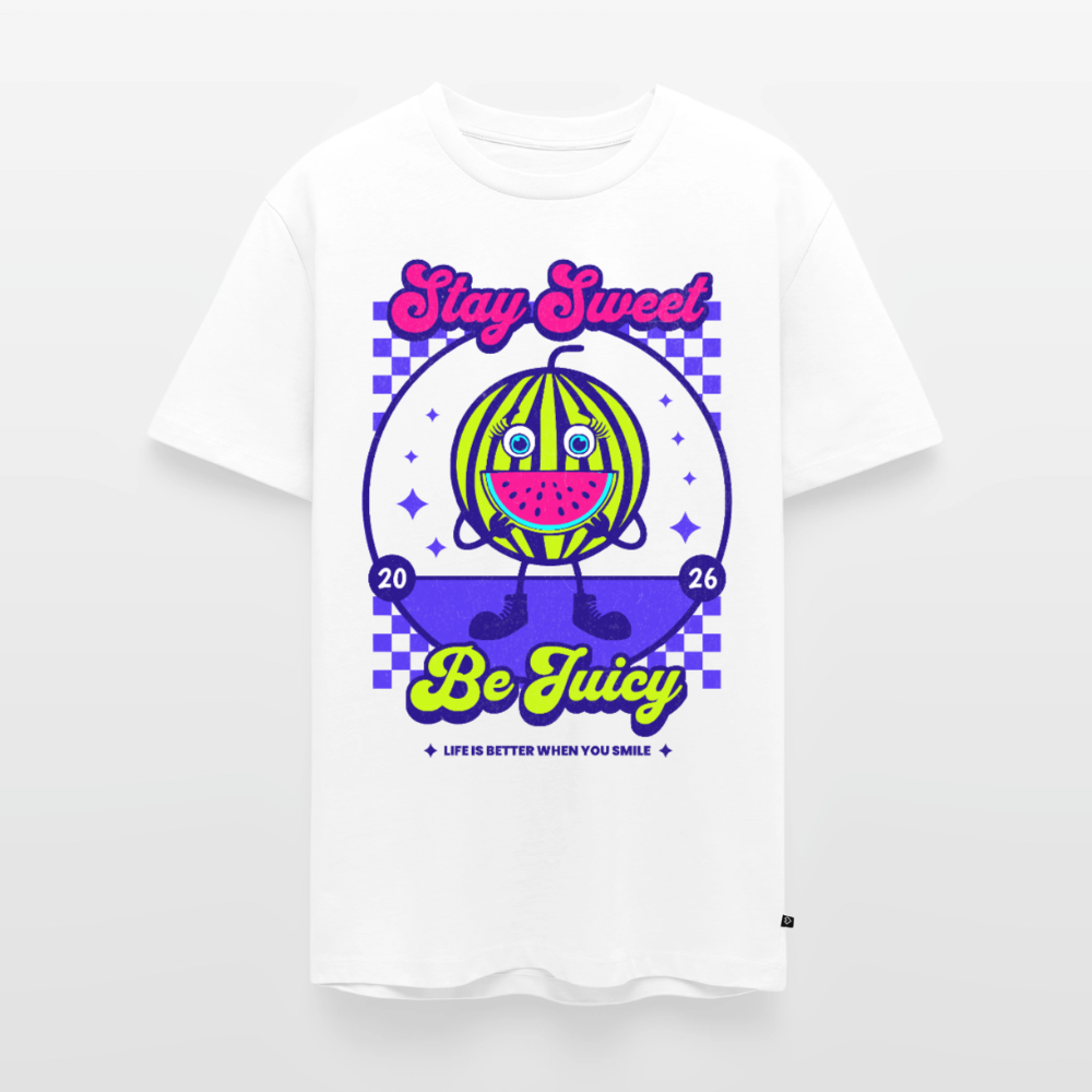 Stay Sweet Design – Männer Premium T-Shirt - Weiß