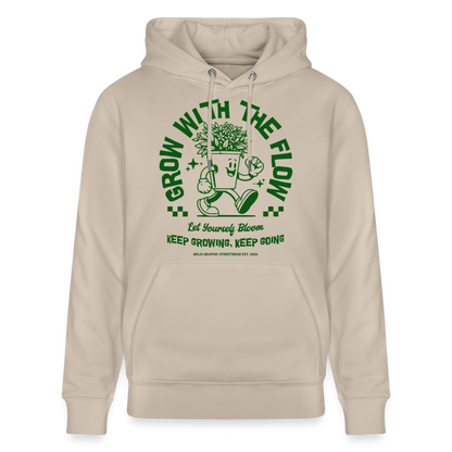 Keep Growing Design – Unisex Bio-Hoodie - Beige