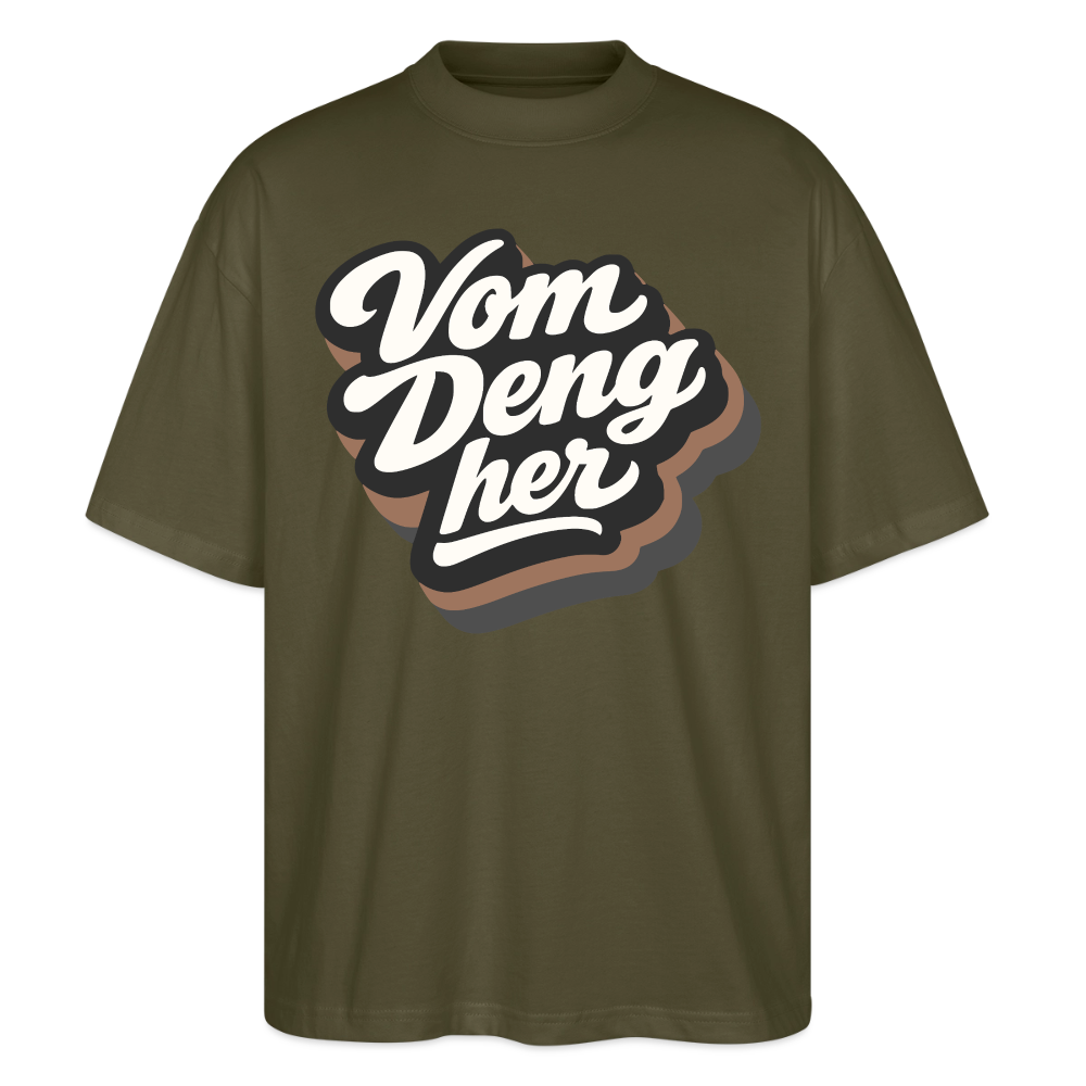 Vom Deng her Design – Oversized Unisex Bio T-Shirt - Khaki