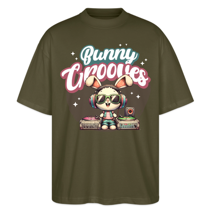 Bunny Groves Design – Oversized Unisex Bio T-Shirt - Khaki