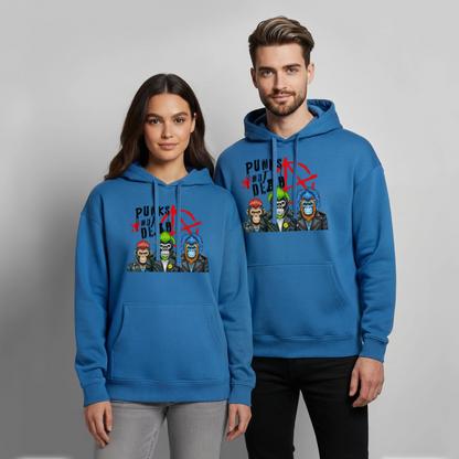Punks Not Dead Design – Oversized Unisex Hoodie - Achtsames Blau