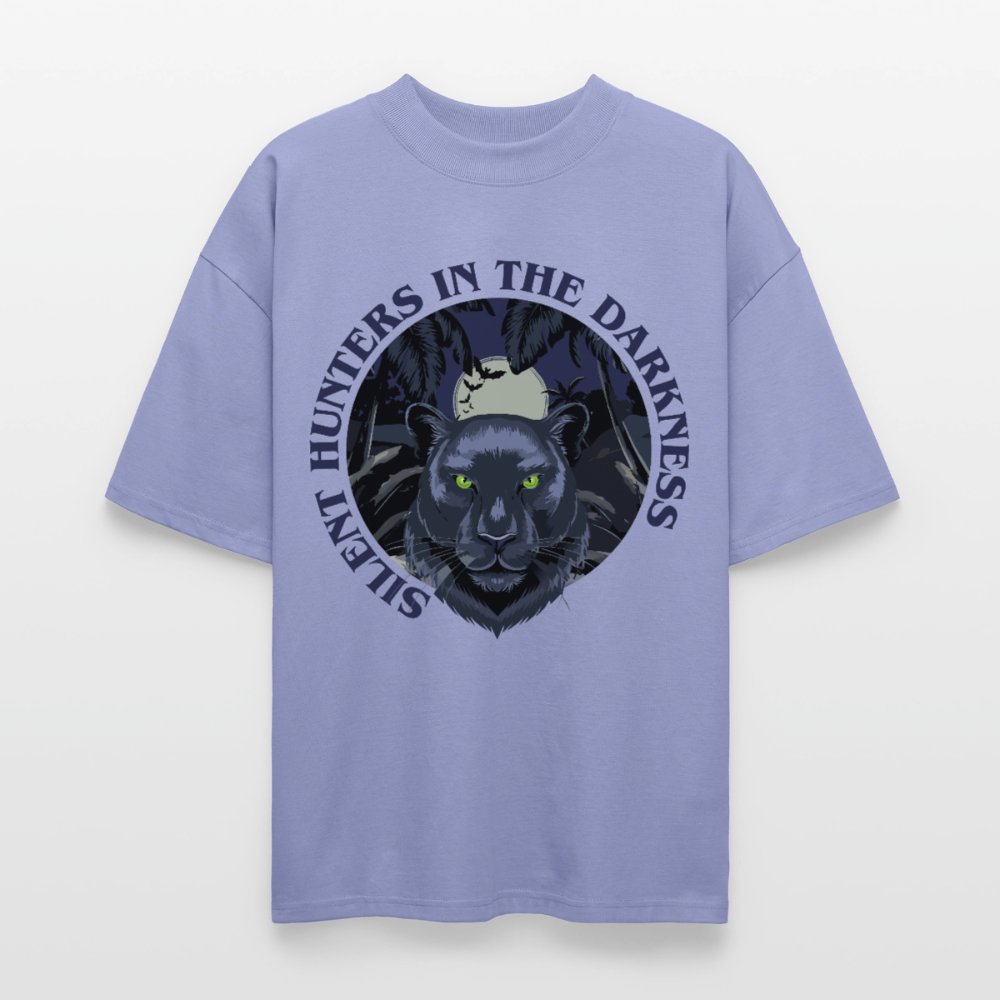 Silent Hunter Design – Oversized Unisex Bio T-Shirt - Violett