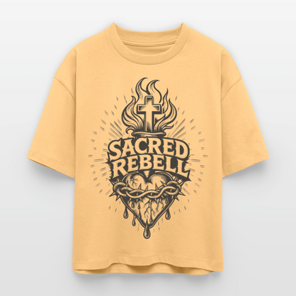 Sacred Rebell Design – Frauen Boxy Bio-T-Shirt - Mispel