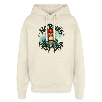 Monkey No Rules Design – Oversized Unisex Hoodie - Natur
