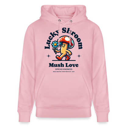 Lucky Shroom Design – Unisex Bio-Hoodie - Hellrosa