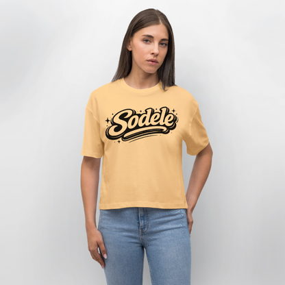 Sodele Design – Frauen Boxy Bio-T-Shirt - Mispel