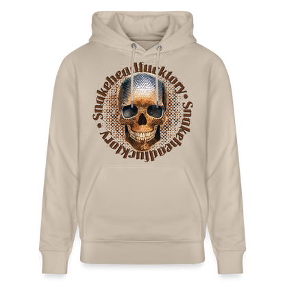 Snake Skull Design – Unisex Bio-Hoodie - Beige