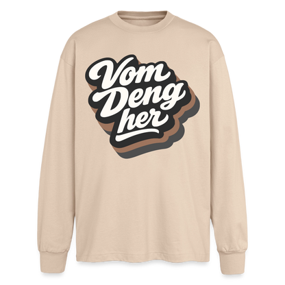 Vom Deng her Design – Oversized Langarmshirt - Sand