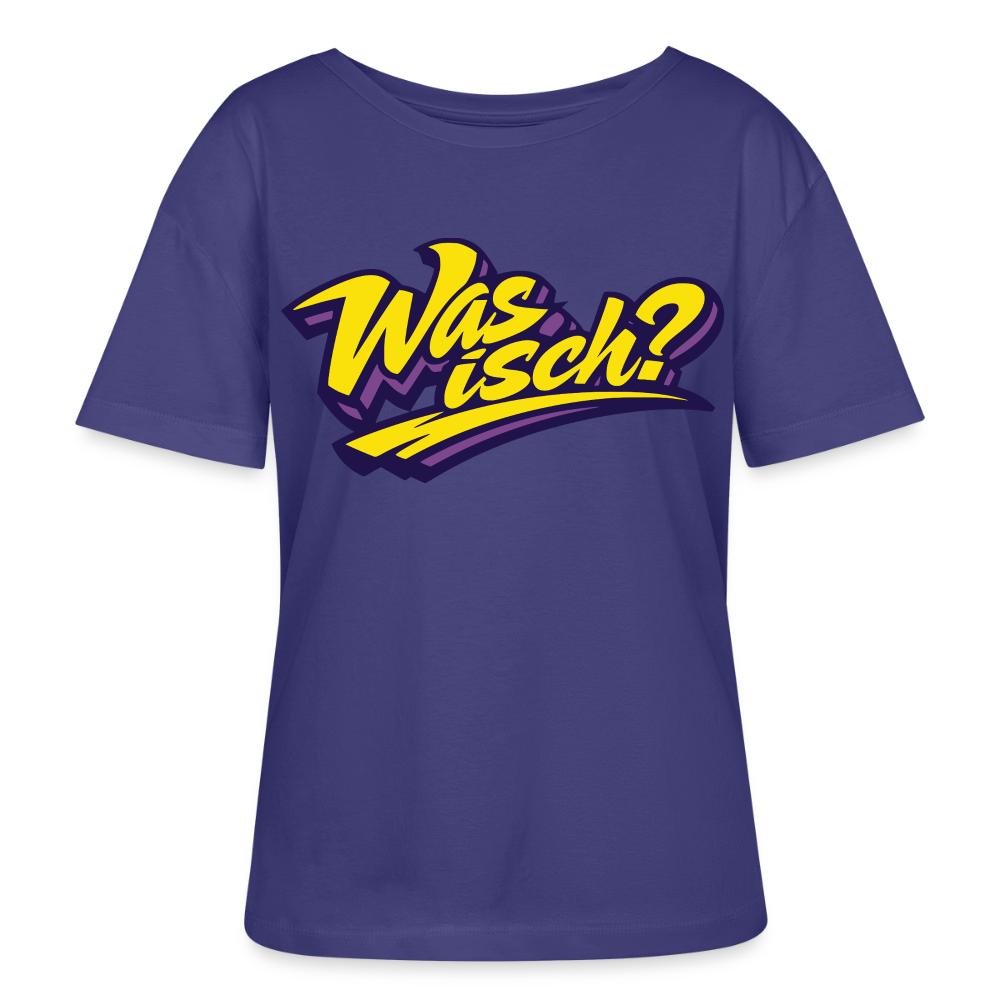 Was isch? Design – Rundhals Frauen Bio-T-Shirt - Dämmerung