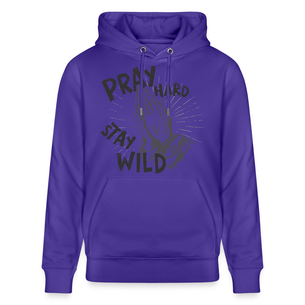 Betende Hände Design – Unisex Bio-Hoodie - Purple Love 