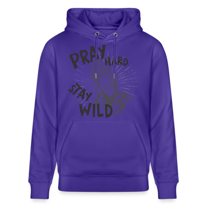Betende Hände Design – Unisex Bio-Hoodie - Purple Love 