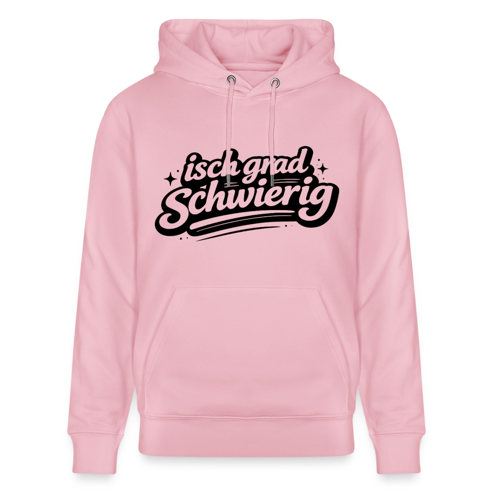 Isch grad schwierig Design – Unisex Bio-Hoodie - Hellrosa
