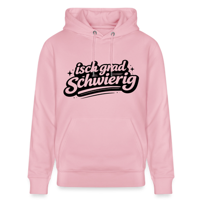 Isch grad schwierig Design – Unisex Bio-Hoodie - Hellrosa