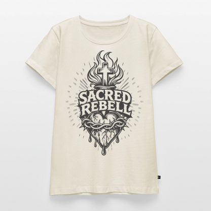 Sacred Rebell Design – Frauen Premium T-Shirt - Naturweiß
