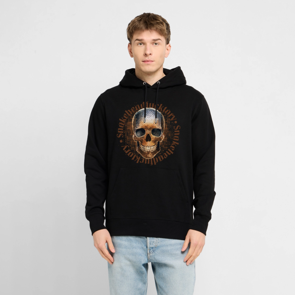 Snake Skull Design – Unisex Bio-Hoodie - Schwarz