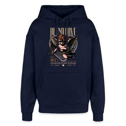 Bear Design – Oversized Unisex Hoodie - Navy