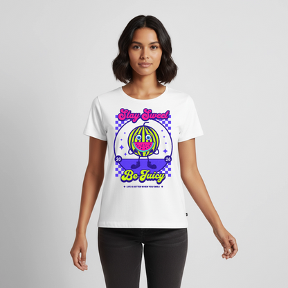 Stay Sweet Design – Frauen Premium T-Shirt - Weiß