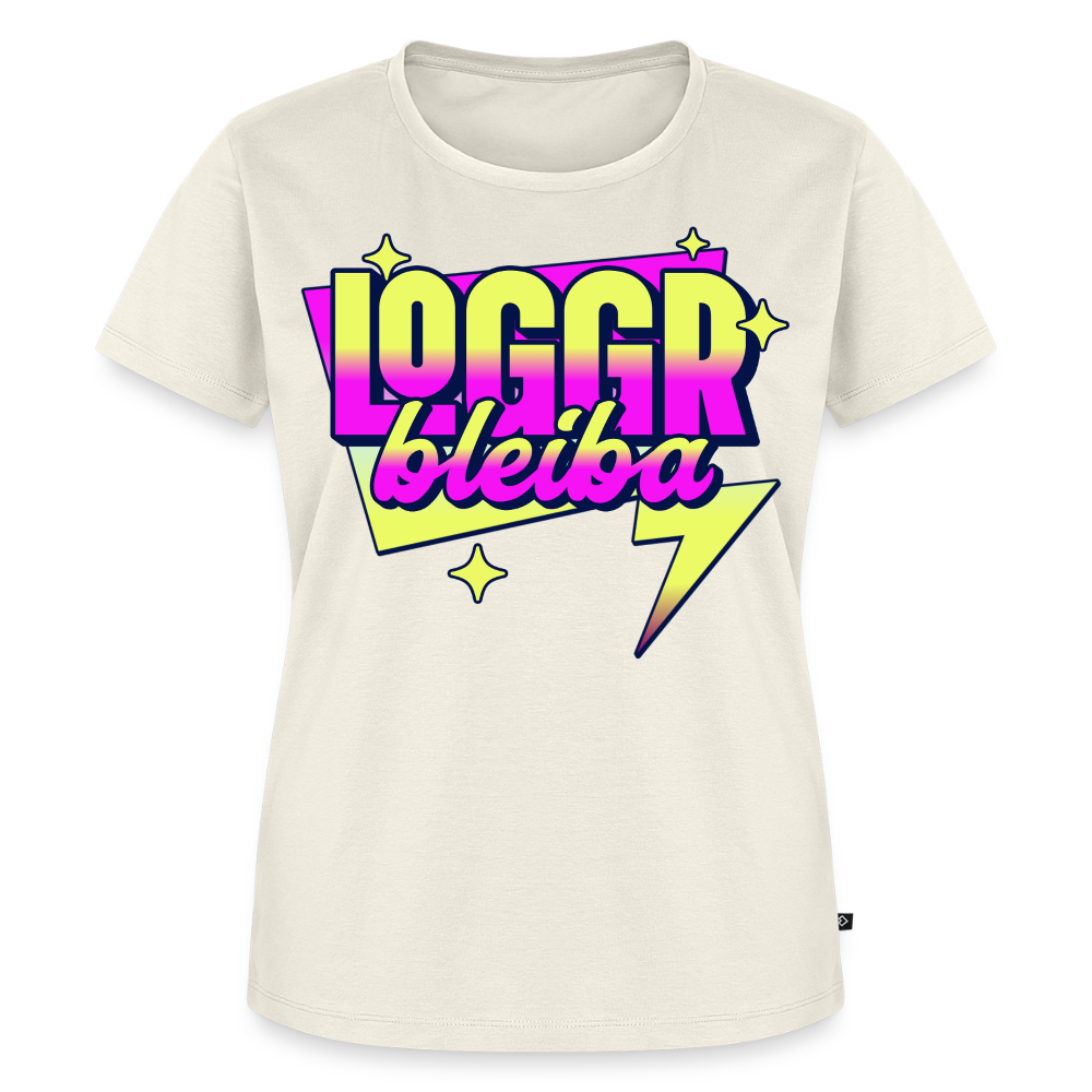 Logo bleibt Design – Frauen Premium T-Shirt - Naturweiß