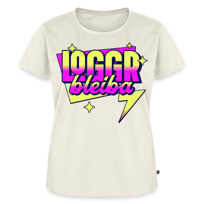 Logo bleibt Design – Frauen Premium T-Shirt - Naturweiß
