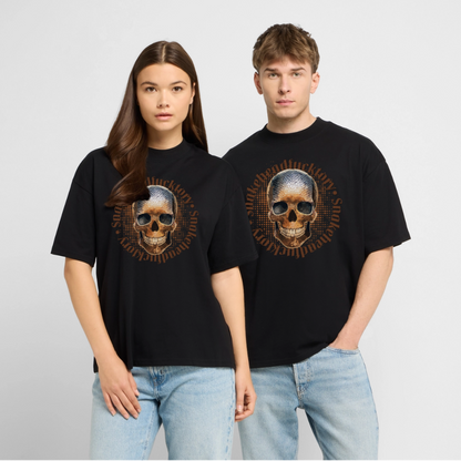 Snake Skull Design – Oversized Unisex Bio T-Shirt - Schwarz