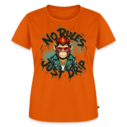 Monkey No Rules Design – Frauen Premium T-Shirt - Orange 