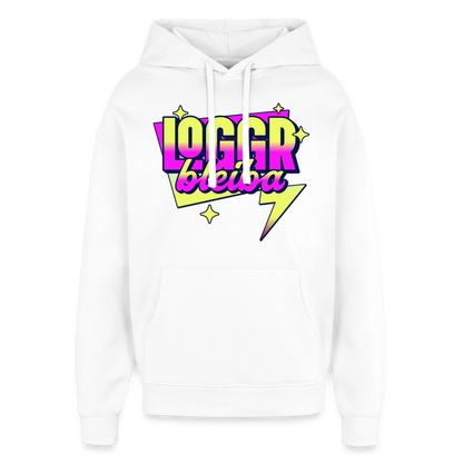 Logger bleb Design – Oversized Unisex Hoodie - Weiß
