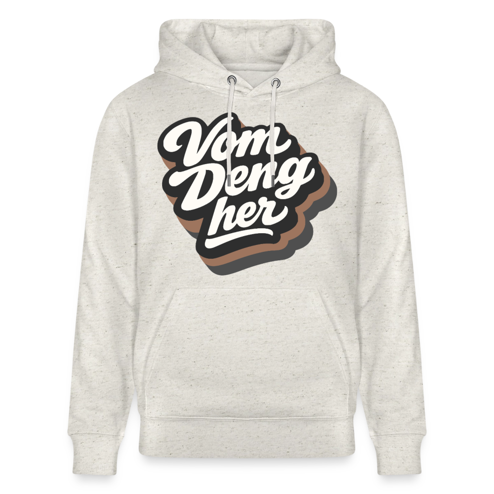Vom Deng her Design – Unisex Bio-Hoodie - Beige meliert