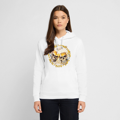 Party Skull Design – Unisex Bio-Hoodie - Weiß