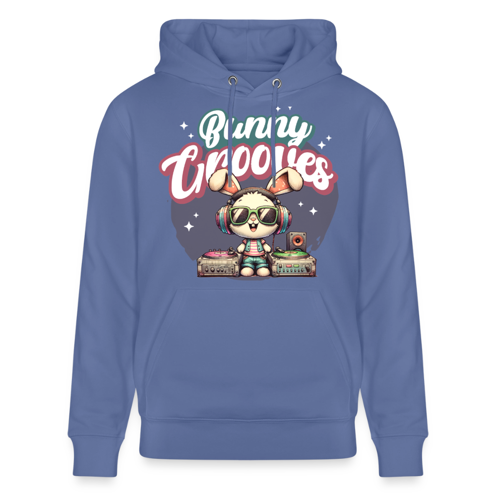 Bunny Grooves Design – Unisex Bio-Hoodie - Blau