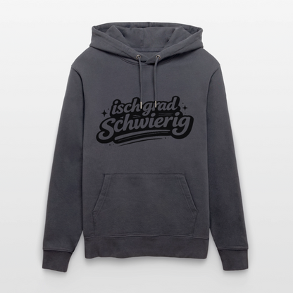 Isch grad schwierig Design – Unisex Bio-Hoodie - Indigoblau
