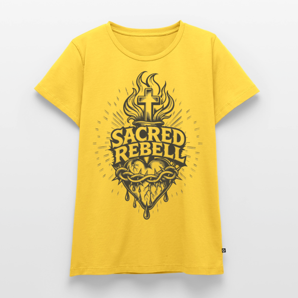Sacred Rebell Design – Frauen Premium T-Shirt - Sonnengelb