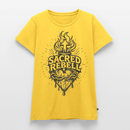 Sacred Rebell Design – Frauen Premium T-Shirt - Sonnengelb