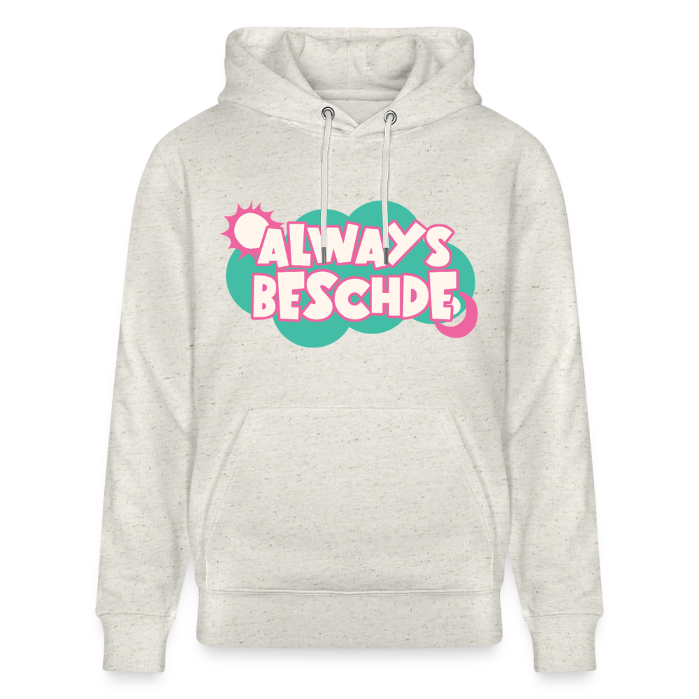 Always Beschde Design – Unisex Bio-Hoodie - Beige meliert