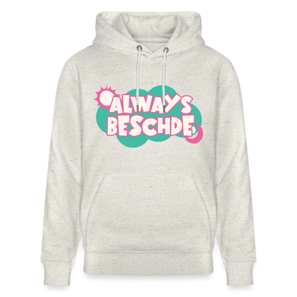 Always Beschde Design – Unisex Bio-Hoodie - Beige meliert