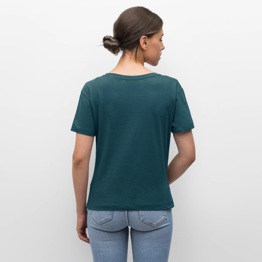 Always Beschde Design – Rundhals Frauen Bio-T-Shirt - Dunkles Petrol