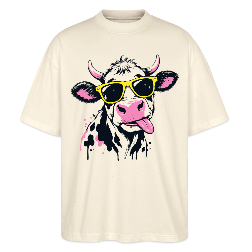 Street Cow Design – Oversized Unisex Bio T-Shirt - Natur