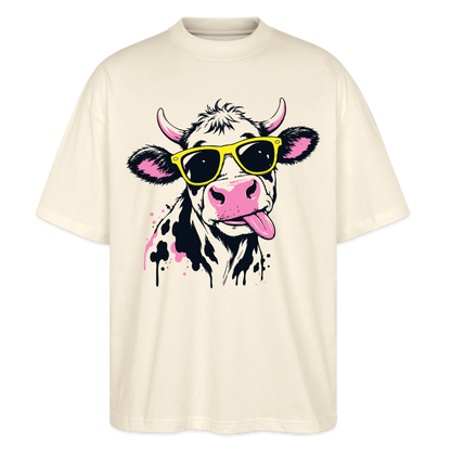 Street Cow Design – Oversized Unisex Bio T-Shirt - Natur