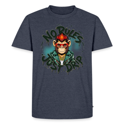 Monkey No Rules Design – Männer Premium T-Shirt - Jeansblau 