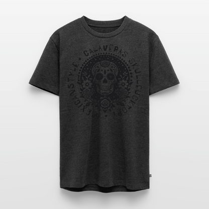 Sugar Skull Black Design - Männer Premium T-Shirt - Anthrazit meliert