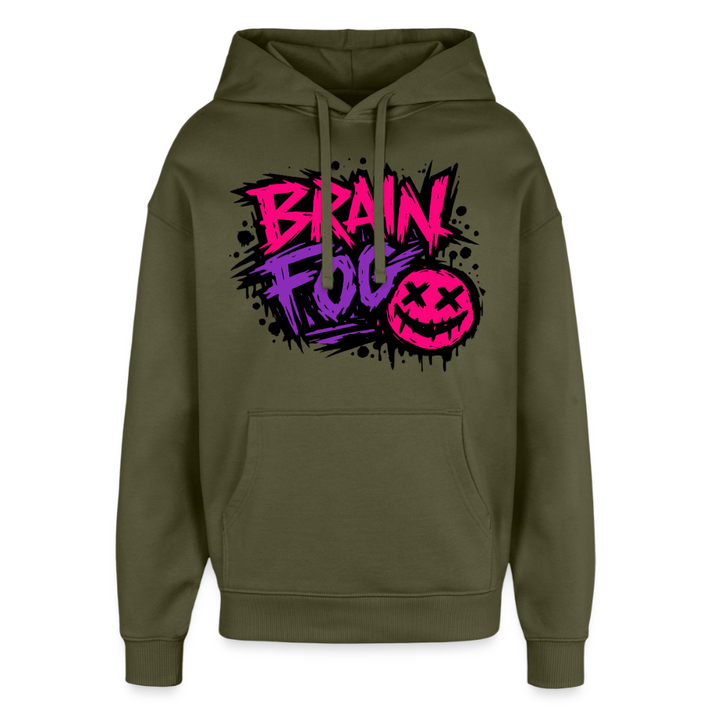 Brain Fog Design – Oversized Unisex Hoodie - Khaki
