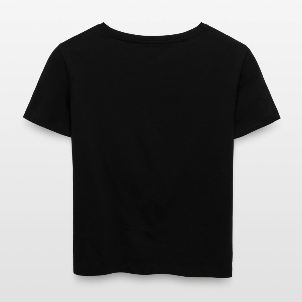 Strawberry Skull Design – Rundhals Frauen Bio-T-Shirt - Schwarz