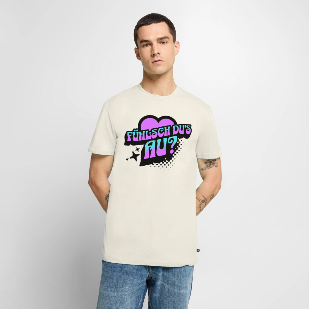Fühlsch du‘s au Design – Männer Premium T-Shirt - Naturweiß