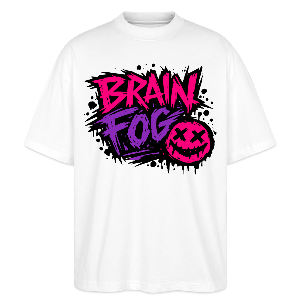 Brain Fog Design – Oversized Unisex Bio T-Shirt - Weiß